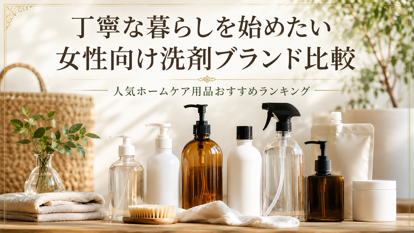 丁寧な暮らしを始めたい女性向け洗剤ブランド比較｜人気ホームケア用品おすすめランキング