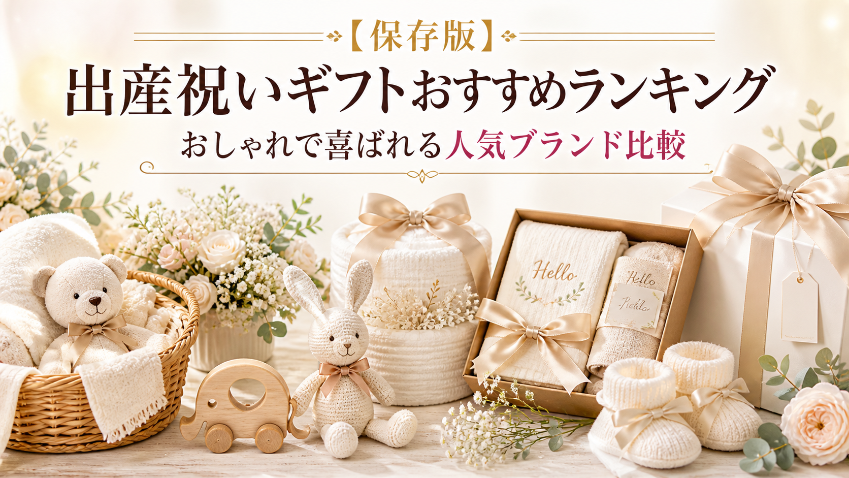 【保存版】出産祝いギフトおすすめランキング|おしゃれで喜ばれる人気ブランド比較