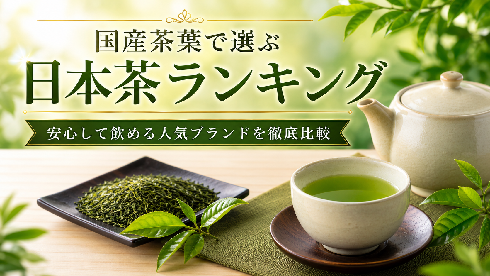 国産茶葉で選ぶ日本茶ランキング｜安心して飲める人気ブランドを徹底比較