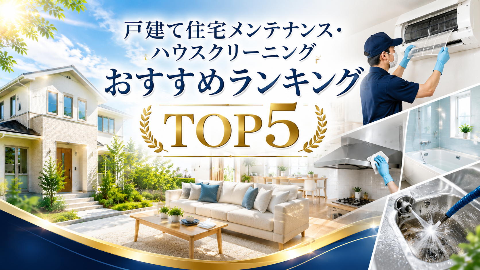 戸建て住宅メンテナンス・ハウスクリーニングおすすめランキングTOP5|料金・対応範囲・実績で徹底比較